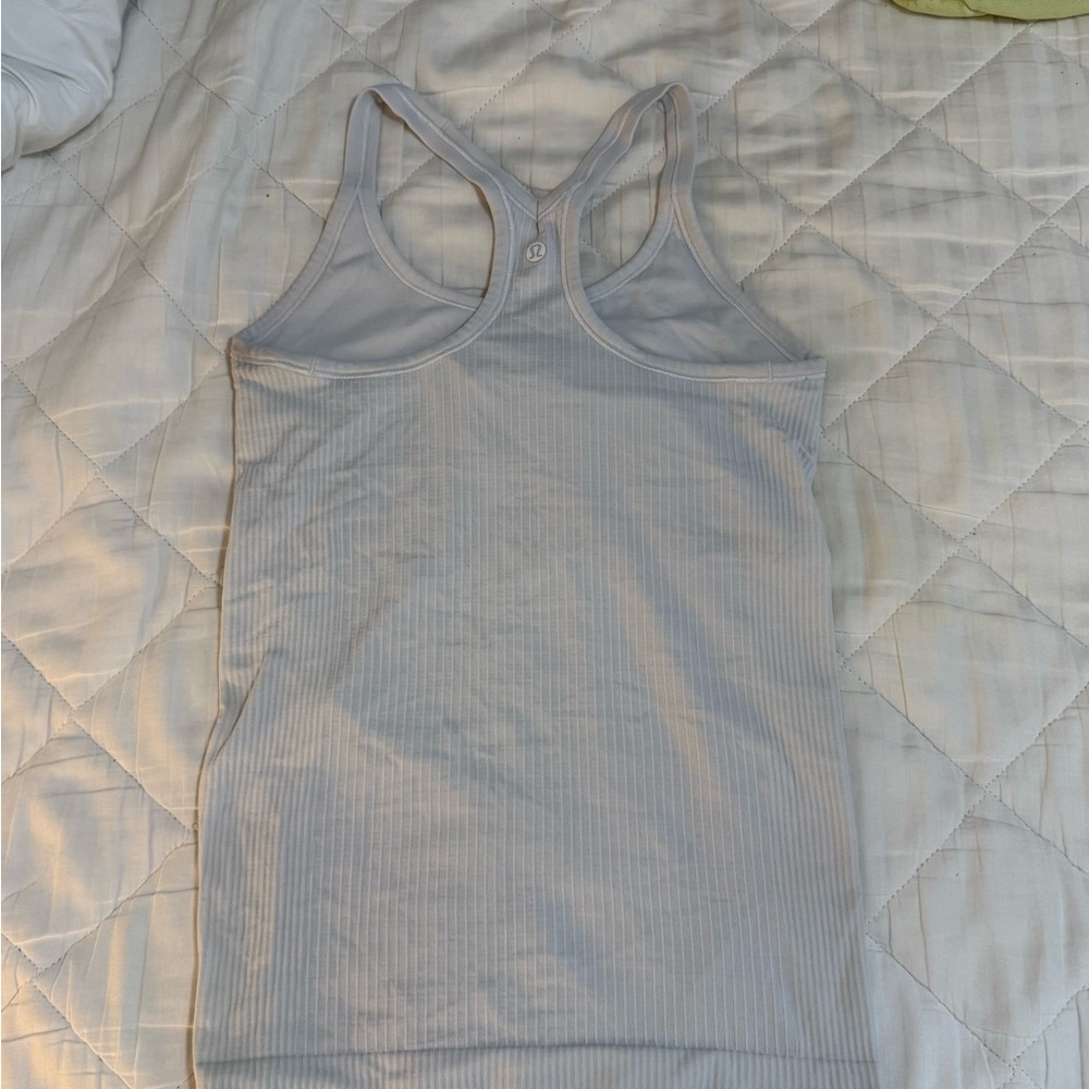 White Ribbed Camisole - Picture 3 of 4